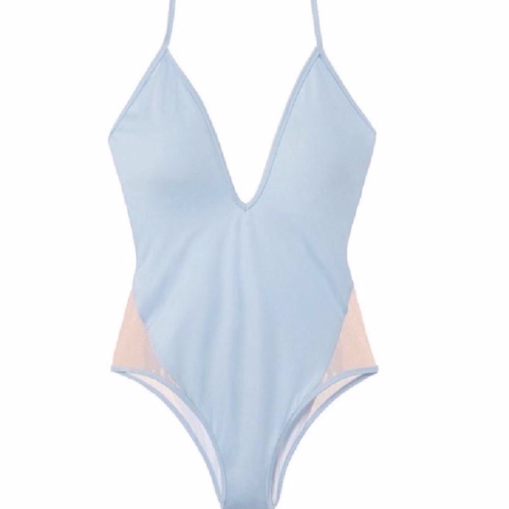 Victoria's Secret PINK Mesh Plunge One Piece